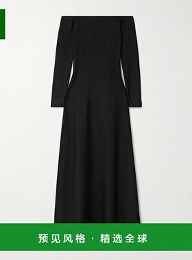 香港直邮Gabriela Hearst 女士 Aine 露肩丝质针织布长款连衣裙 2