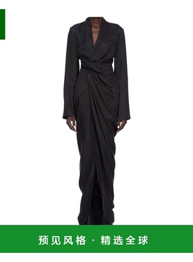 香港直邮Rick Owens 长袖连衣裙 RP02E4501HSCH裹身裙长裙