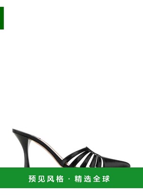 1h可退 香港直邮Paris Texas 女士 NADIA 黑色皮质凉拖 PXNL02XSH