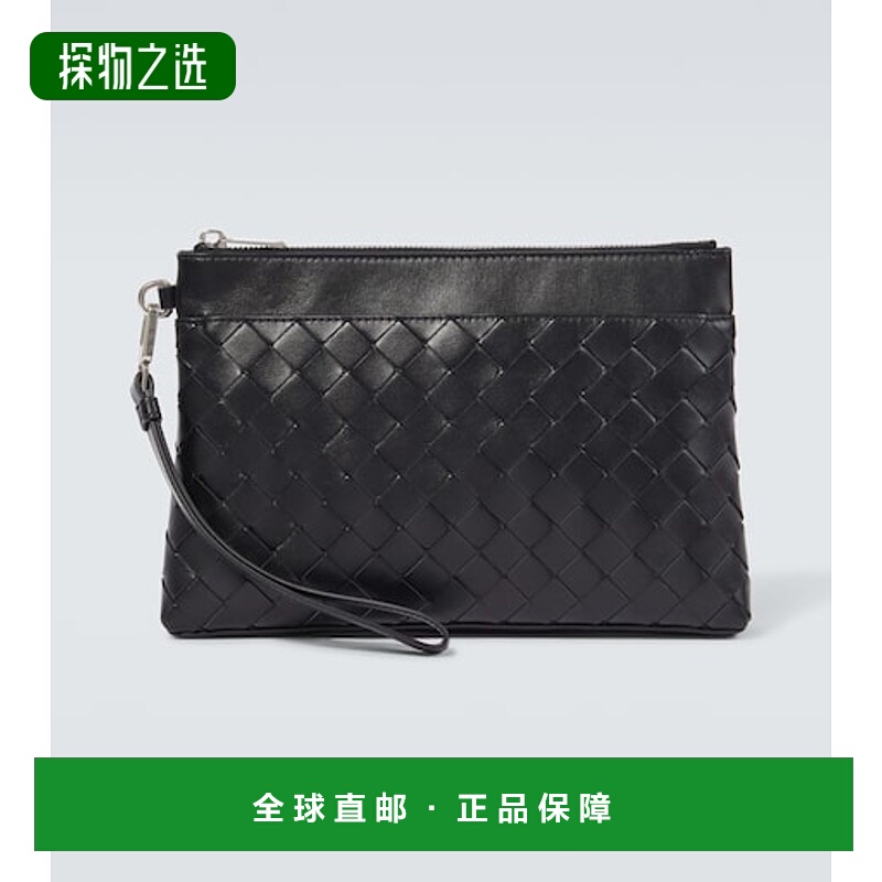 1h可退 香港直邮Bottega Veneta 葆蝶家 男士 棱镜皮革手包