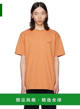 1h可退 香港直邮CARHARTT WIP 男士 橙色 S/S American Script T