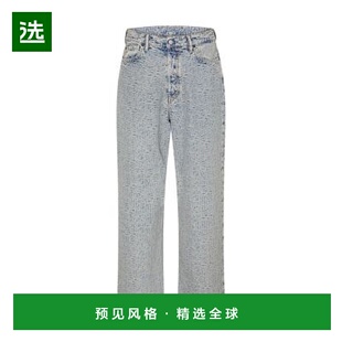 欧洲直邮ACNE STUDIO 1981 交织字母直筒牛仔裤直筒裤