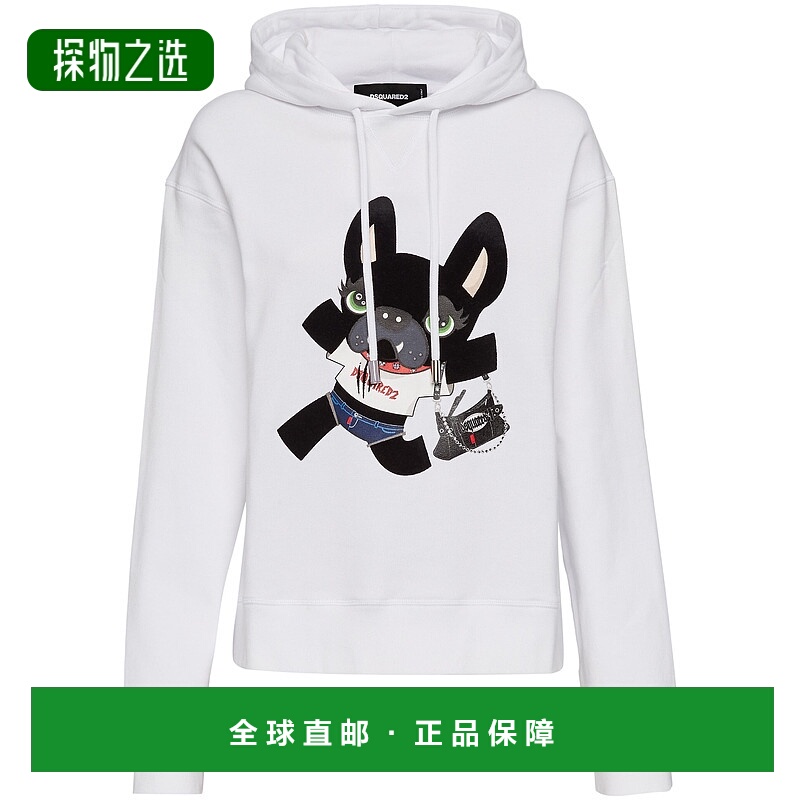 香港直邮Dsquared2 二次方 女士 抓绒连帽卫衣 S75GU0550S25516
