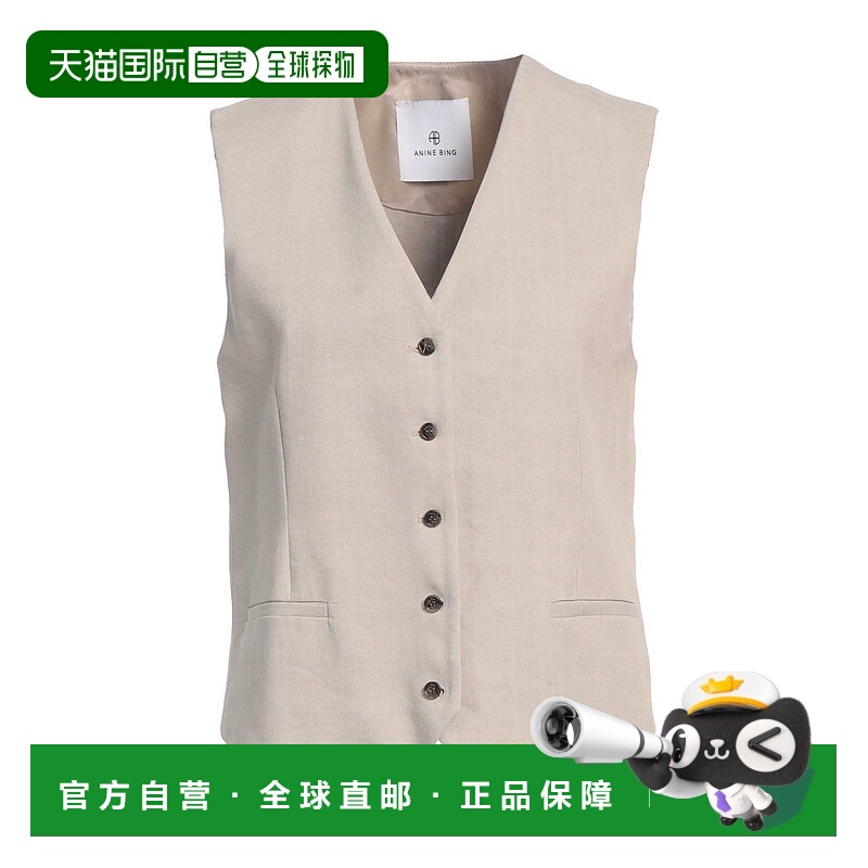 1h可退 香港直邮ANINE BING 女士 背心 beige米色 舒适时尚