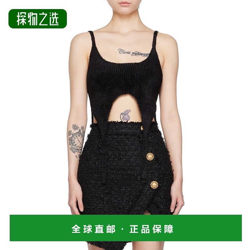 香港直邮Balmain 罗纹针织背心 YF1AB150KC35