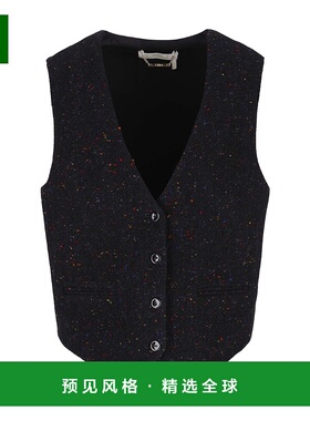 香港直邮Chloe 徽标无袖马甲 C22AGI01165羊毛百搭正品流行穿搭