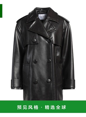 1h可退 香港直邮Stand Studio 女士 大衣 black黑色 舒适时尚