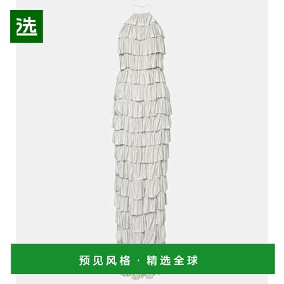 1h可退 香港直邮Tom Ford 汤姆·福特 女士 荷叶边层叠礼服 00099