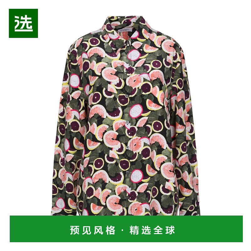 1h可退 香港直邮EQUIPMENT 女士 Blouses 花朵衬衫 green绿色 舒