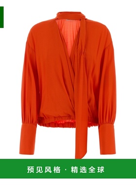 香港直邮BLUMARINE 女士衬衫 2C446AN0216 SS2026 红色 长袖衬衫