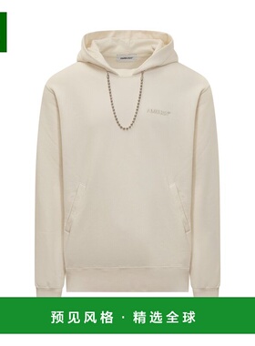 1h可退 香港直邮Ambush 男士 灰白色 Ballchain 连帽衫 BMBB001S2