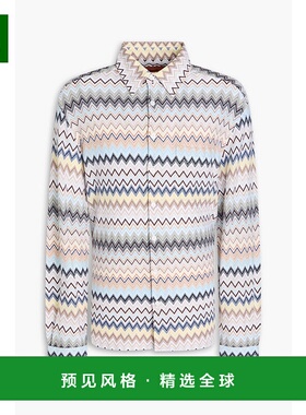 1h可退 香港直邮MISSONI 米索尼 男士 钩花棉质衬衫 US24WJ00BR00