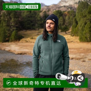 Glacier 全拉鏈羊毛夾克TheNorthFace 100 歐洲直郵北面男式