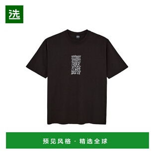 香港直邮STUSSY 男士T恤 19051240001 SS2025 黑色 短袖T恤