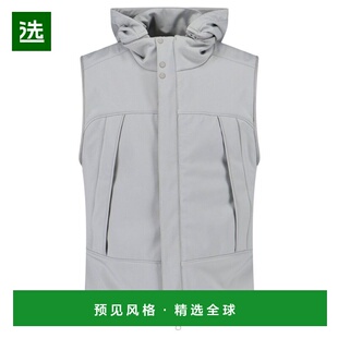 1h可退 香港直邮cp company 男士 CP公司護目鏡連帽背心 19CMVE00