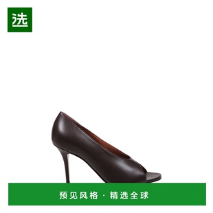 香港直邮AMINA MUADDI 女士高跟鞋 JULIANNEPEEPTOE90NAPPACOFFEE