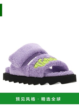 香港直邮Versace 徽标平底凉鞋 10079461A06111