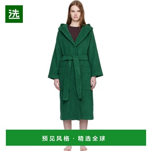 1h可退 香港直邮Tekla 女士 绿色 Terry Hooded 浴袍 HBTH277