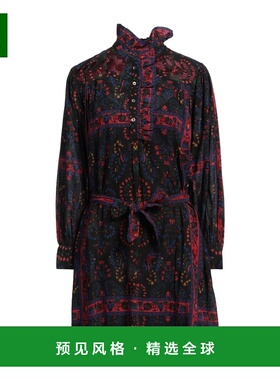 1h可退 香港直邮ANTIK BATIK 女士 衬衫式连衣裙 black黑色 舒适