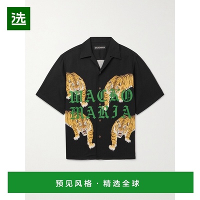 1h可退 香港直邮Wacko maria 男士 Recycled-TENCEL™ 可拆卸领印