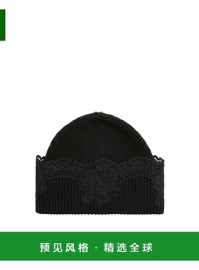 香港直邮Valentino VLOGO SIGNATURE 羊绒和蕾丝针织帽 WHB02IGTD