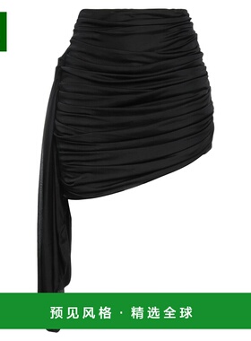 1h可退 香港直邮ANDREĀDAMO 女士 迷你半身裙 black黑色 舒适时尚