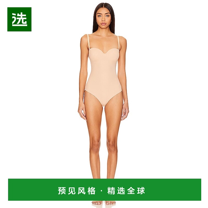 1h可退 香港直邮Wolford 女士 Mat 精装塑形细带连体衣 4W3001