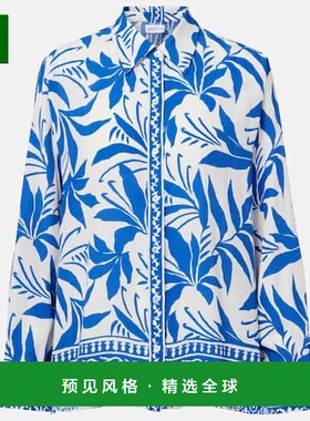 1h可退 香港直邮Velvet 女士 Sienna 印花衬衫 blue蓝色 舒适时尚