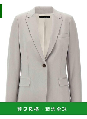 香港直邮THEORY 女士西服 J0709113B6M-0 SS2025 灰色 Blazer