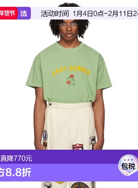 1h可退 香港直邮Bode 男士 绿色 East Dennis T 恤 MRS24CS025