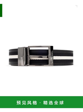 香港直邮BALLY 男士腰带 MBB02PSI061I945R AW2025 黑色 徽标腰带