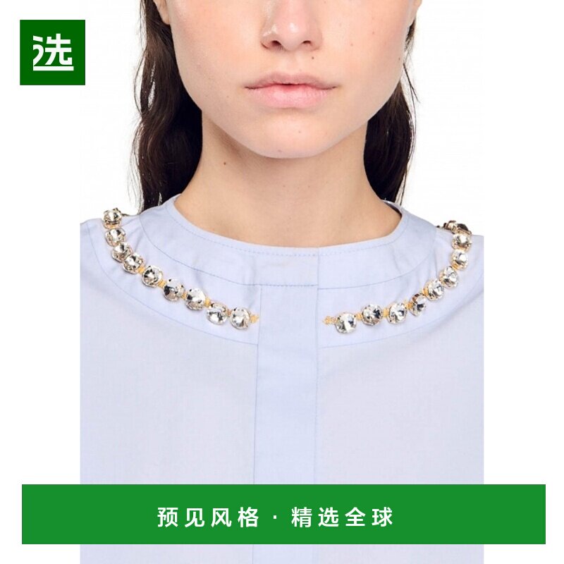 欧洲直邮Sandro 宝石领短衬衫长袖