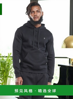 欧洲直邮G-Star Raw 男士 PREMIUM BASIC HOODED SWEATE 卫衣 黑