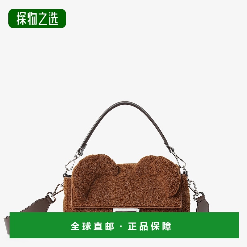 1h可退 欧洲直邮FENDI（2025 年产品）Baguette® Regular - 深棕