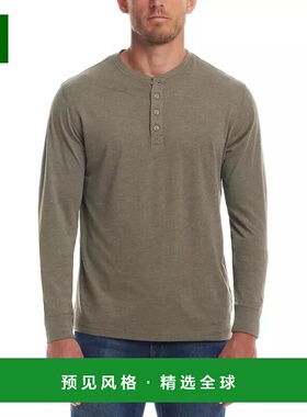 1h可退 【美国直邮】Weatherproof Vintage 男士长袖刷毛针织亨利