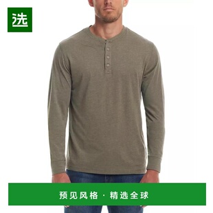 1h可退 【美国直邮】Weatherproof Vintage 男士长袖刷毛针织亨利