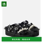 香港直邮Simone Rocha 蒙娜·罗莎 1h可退 女士 精饰皮质防水台凉