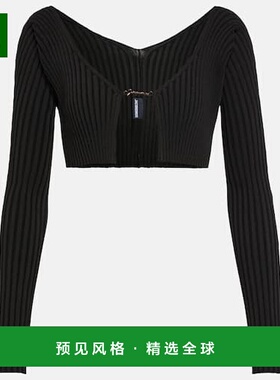 1h可退 香港直邮Jacquemus 女士 La Maille Pralù 短款针织开衫