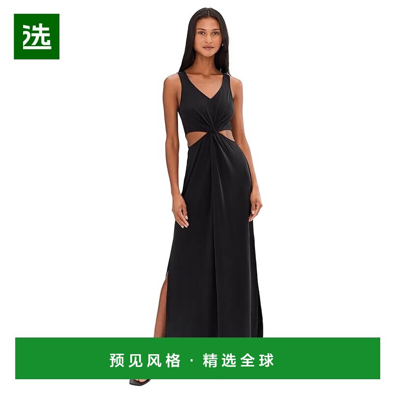 1h可退 香港直邮beyond yoga 女士 World 包围前襟扭纹长款连衣裙
