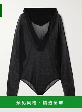 1h可退 香港直邮AlaÏa 女士 连帽针织连体衣 AA9B0371K053A性感