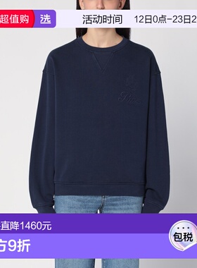 1h可退 香港直邮Frame Denim 女士 海军蓝棉混纺运动衫 MP25JSS00