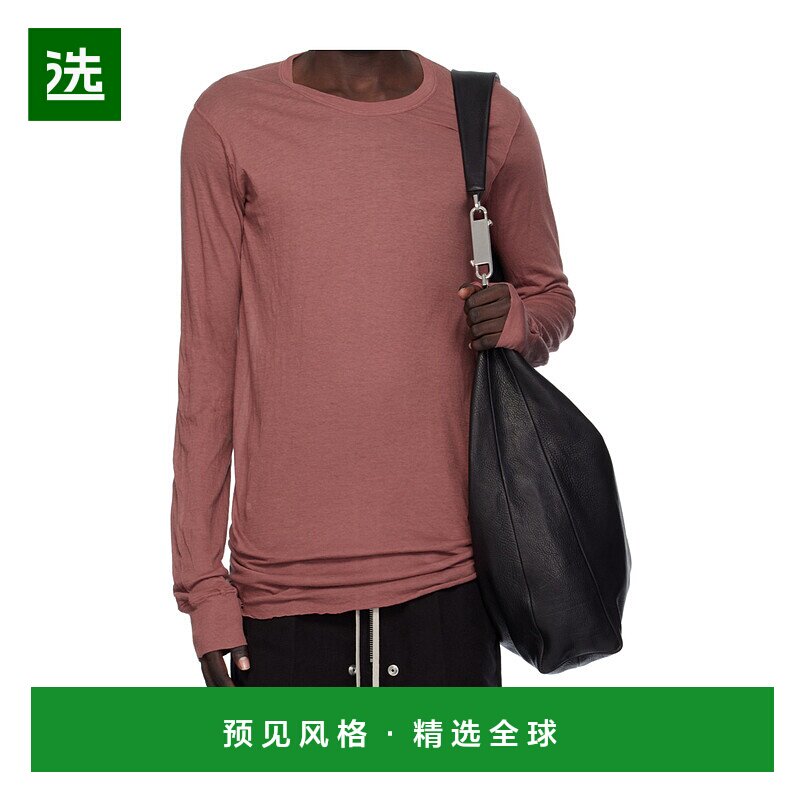 香港直邮Rick Owens 圆领长袖 T 恤 RU02E1252UC男装上衣