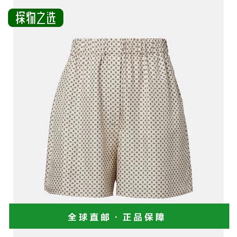 1h可退 香港直邮Loro Piana 诺悠翩雅 女士 Angelo 真丝斜纹布百