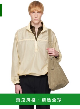 1h可退 香港直邮AURALEE 男士 黄色 Light Sheer Nylon Half Zip