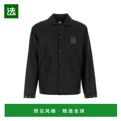 1h可退 香港直邮cp company 男士 黑色尼龙夹克 18CLOS020A110033