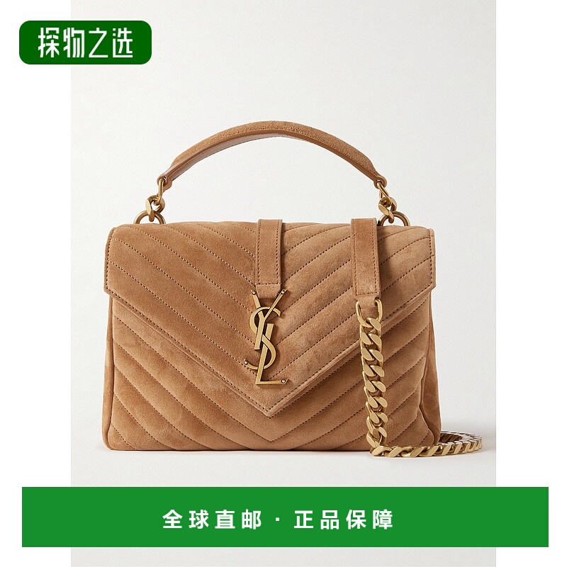 1h可退 香港直邮Saint Laurent 圣罗兰 女士 College 中号链条绗