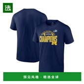 简约时尚 1h可退 舒适透 T恤短袖 圆领上装 美国直邮 Fanatics男士