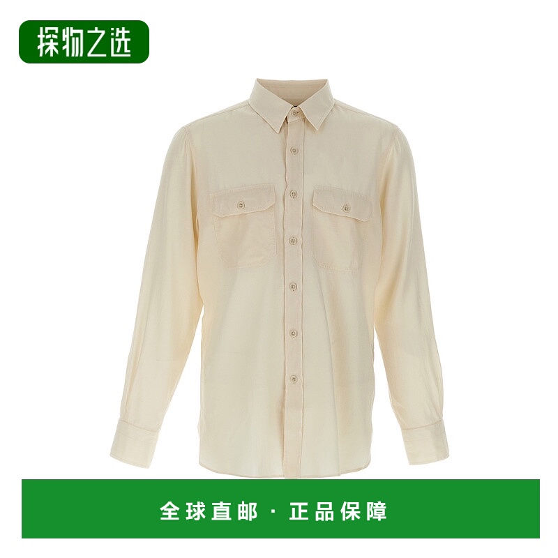 1h可退 香港直邮Tom Ford 汤姆·福特 男士 斜纹布衬衫 HME001FMG