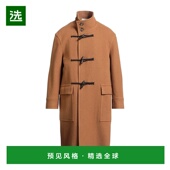 香港直邮Tagliatore 男士 粗呢连帽大衣 1h可退 brown棕色 舒适时