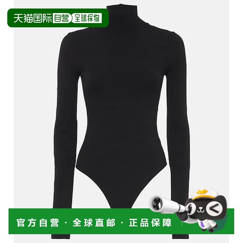 1h可退 香港直邮KHAITE 女士 Thea 羊毛混纺连体衣 black黑色 舒
